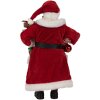 Clayre & Eef 65594 Vianočná dekorácia Father Christmas červená biela 16x10x27 cm