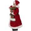 Clayre & Eef 65594 Vianočná dekorácia Father Christmas červená biela 16x10x27 cm