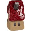 Clayre & Eef 6CE1777 Dekorácia Domček Hnedočervená keramika 10x8x13 cm Vidiecky štýl
