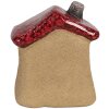 Clayre & Eef 6CE1778 Dekoratívny domček Hnedočervená keramika 7x6x8 cm