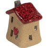 Clayre & Eef 6CE1778 Dekoratívny domček Hnedočervená keramika 7x6x8 cm