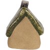 Clayre & Eef 6CE1780 Dekorácia Domček Hnedozelená keramika 7x6x9 cm