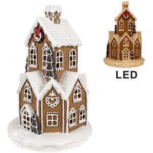 Clayre & Eef 6PR4307 Vianočný domček LED...