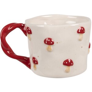 Clayre & Eef 6CEMU0151 Hrnček Toadstool Beige Red 200...