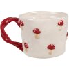 Clayre & Eef 6CEMU0151 Hrnček Toadstool Beige Red 200 ml 13x9x7 cm