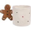 Clayre & Eef 6CEMU0152 Hrnček Gingerbread Man Handle 325 ml béžovo hnedý