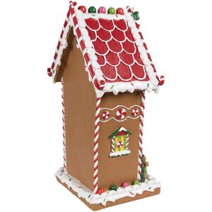 Clayre & Eef 6PR4251 Perníková dekorácia Hnedá biela 18x14x31 cm