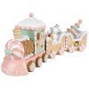 Clayre & Eef 6PR4266 Dekorácia Vlak béžová ružová 45x12x19 cm Polyresin