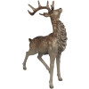 Clayre & Eef 6PR4294 Dekorácia Deer Brown Zlatá farba 33x16x42 cm