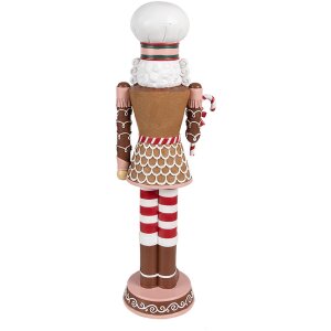 Clayre & Eef 6PR4256 Dekorácia Luskáčik na orechy hnedý ružový 15x12x46 cm