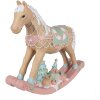 Clayre & Eef 6PR4260 Dekoratívny hojdací kôň béžový 41x10x37 cm Polyresinový vidiecky dom
