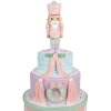 Clayre & Eef 6PR4261 Dekorácia Torta Ø 17x42 cm Ružová Polyresin Country Style