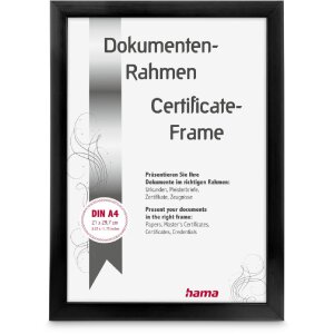 Hama Plastový rám Chiaro Black 21 x 29 7 cm...