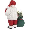 Clayre & Eef 65599 Vianočná dekorácia Father Christmas White Red 18x13x27 cm