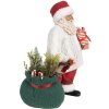 Clayre & Eef 65599 Vianočná dekorácia Father Christmas White Red 18x13x27 cm