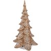 Clayre & Eef 6PR3905GG Vianočný stromček LED Brown Beige 26x23x42 cm 3xAA