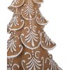 Clayre & Eef 6PR3905GG Vianočný stromček LED Brown Beige 26x23x42 cm 3xAA