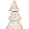 Clayre & Eef 65868 Vianočný stromček Ø12x32 cm Bielo-hnedý Iron Wood