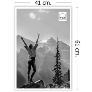 Plastový fotorámik Haes Deco EF9W Easy Frame White 40x60 cm umelecké sklo
