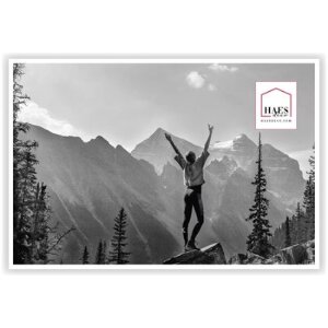 Plastový fotorámik Haes Deco EF9W Easy Frame White 40x60 cm umelecké sklo