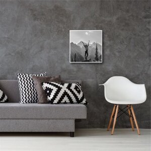 Haes Deco EF18W Plastový fotorámik biely 50x50 cm s umeleckým sklom