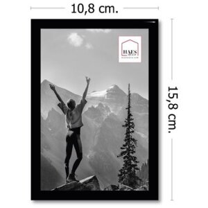 Plastový fotorámik Haes Deco EF1B Easy Frame Black 10x15 cm