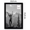Plastový fotorámik Haes Deco EF1B Easy Frame Black 10x15 cm