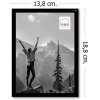 Plastový fotorámik Haes Deco EF2B Easy Frame Black 13x18 cm