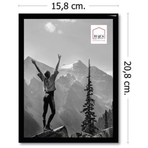 Plastový fotorámik Haes Deco EF3B Easy Frame Black 15x20 cm