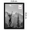 Plastový fotorámik Haes Deco EF3B Easy Frame Black 15x20 cm