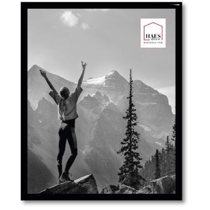 Plastový fotorámik Haes Deco EF12B Easy Frame Black 20x25 cm