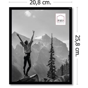 Plastový fotorámik Haes Deco EF12B Easy Frame Black 20x25 cm