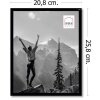 Plastový fotorámik Haes Deco EF12B Easy Frame Black 20x25 cm