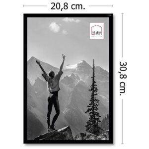 Plastový fotorámik Haes Deco EF4B Easy Frame Black 20x30 cm