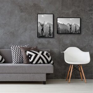 Plastový fotorámik Haes Deco Easy Frame Black 30x45 cm Zaoblený profil