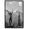Plastový fotorámik Haes Deco Easy Frame Black 30x45 cm Zaoblený profil