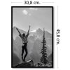 Plastový fotorámik Haes Deco Easy Frame Black 30x45 cm Zaoblený profil