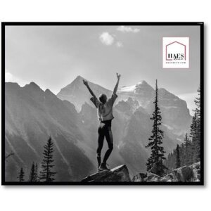Plastový fotorámik Haes Deco EF7B Easy Frame Black 40x50 cm na montáž na stenu