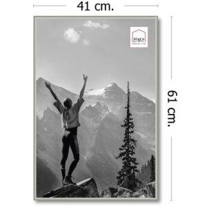 Plastový fotorámik Haes Deco EF9S Easy Frame Silver 40x60 cm