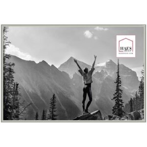Plastový fotorámik Haes Deco EF9S Easy Frame Silver 40x60 cm