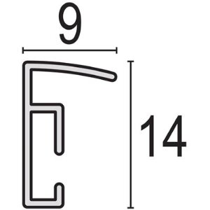 Haes Deco EF12G Easy Frame Zlatý plastový rám 20x25 cm