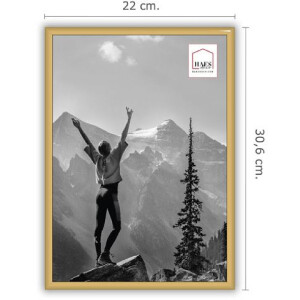 Haes Deco EF11G Easy Frame Gold A4 21x29,7 cm plastový rám