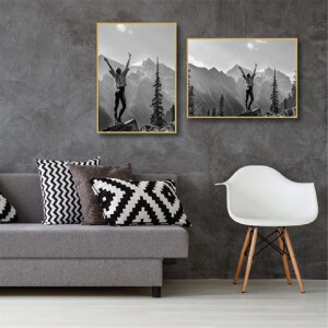 Plastový fotorámik Haes Deco EF8G Easy Frame Gold 50x70 cm na montáž na stenu