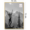 Plastový fotorámik Haes Deco EF8G Easy Frame Gold 50x70 cm na montáž na stenu