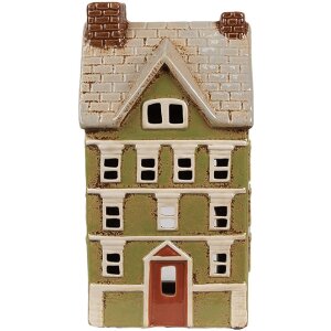 Clayre & Eef 6CE1870 Teelichthalter Haus Keramik...