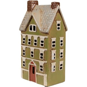 Clayre & Eef 6CE1870 Teelichthalter Haus Keramik...