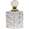 Clayre & Eef 6GL5017 Fľaštička na parfum z priehľadného skla 3x3x7 cm Classic