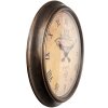 Clayre & Eef 6KL0825 Vintage nástenné hodiny Ø 55 cm hnedé / 1xAA
