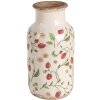 Clayre & Eef 6CE1933M Váza so vzorom jahôd Ø 14x26 cm