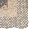 Clayre & Eef Q203.060 Prehoz na posteľ 180x250 cm s poťahom na vankúš 50x70 cm Vintage